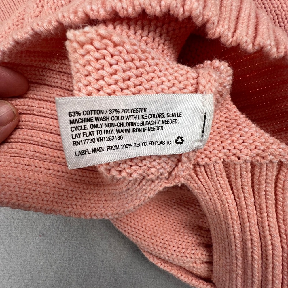 Preppy Cardigan Sweater Womens Large Pink Button Front Knit V-Neck A New Day - Picture 5 of 15